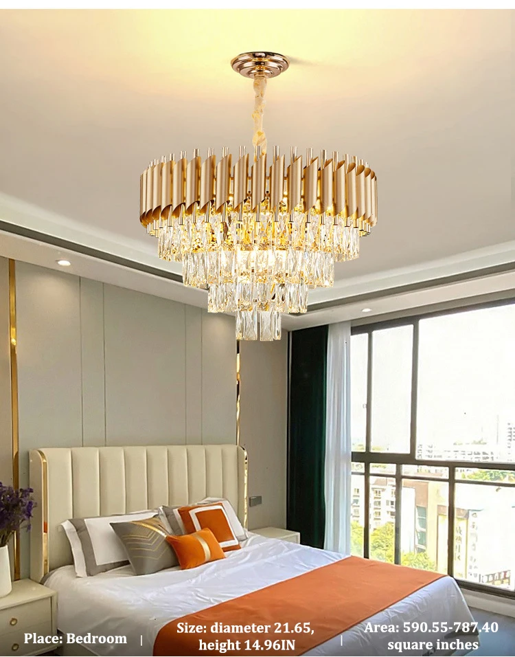 Project case easy to install modern fancy living room hotel lobby chandelier