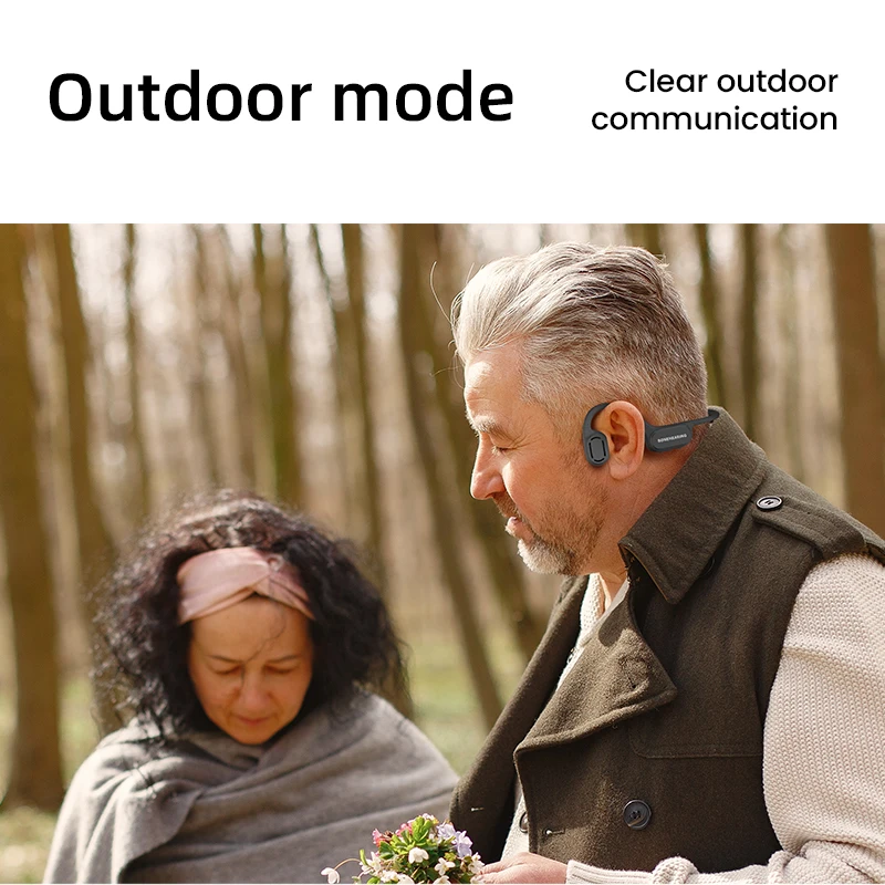 ALOVA OEM Hearing Aids Rechargeable Headset Aid Hear Bone Conduction Headphones for Improved Hearing