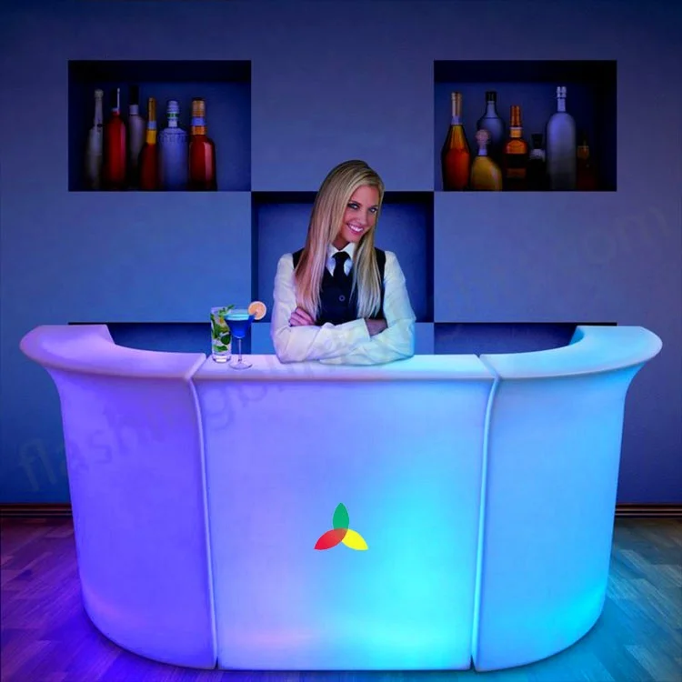 LEDバーフロントデスクライトアップバーカウンターガーデン
