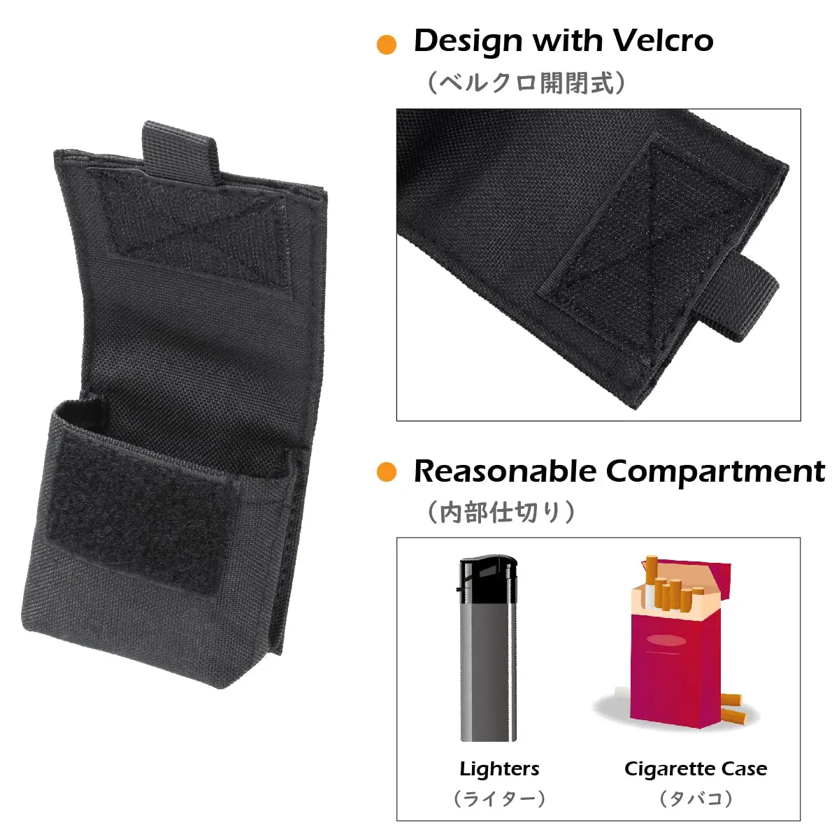 edc cigarette case Waterproof Lighter and Transparent Case combining style and functionality! Black Cross Cigarette/Card Case