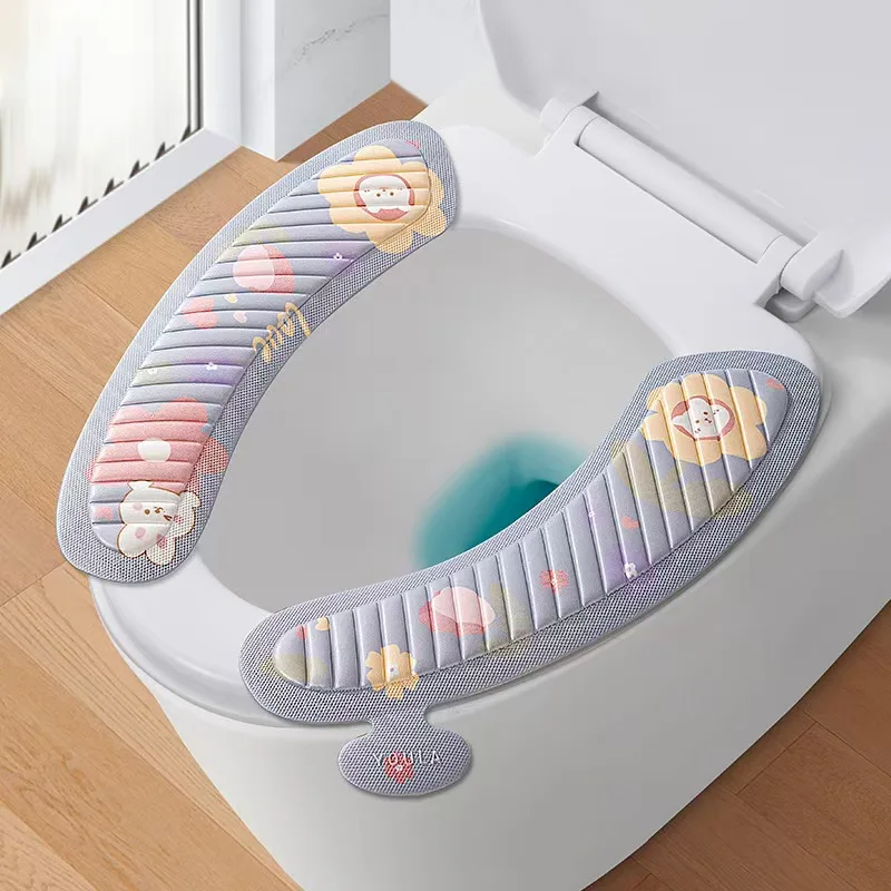 Waterproof Quick-drying Cushion Soft Pad Non-slip Toilet Seat Cover With Rubber Cushion Eva Material