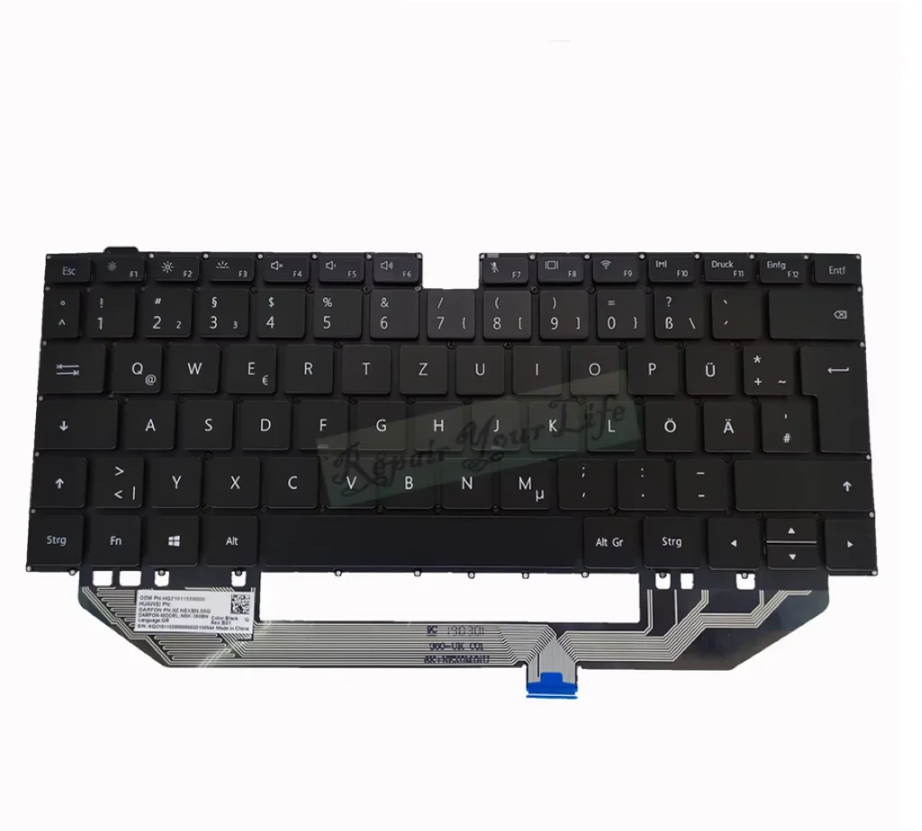 Original Huawei MateBook X Pro 2019 Keyboard GR Layout - New
