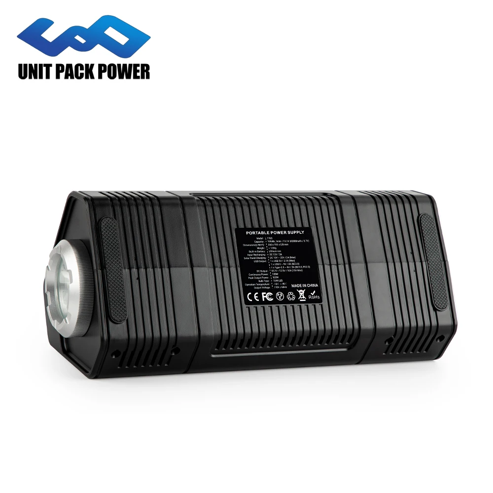 Китайский завод, новый дизайн, портативный источник питания UPS, 100 Вт, портативная электростанция, 155WH, блок питания с литий-ионной батареей 3,7 В, 42 Ач
