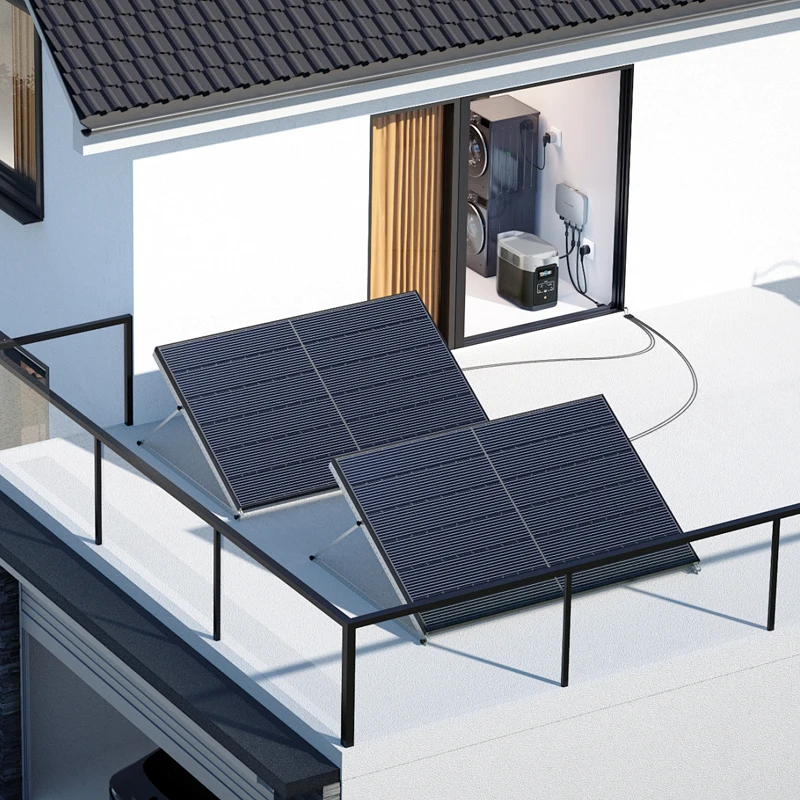 Sistem solarne energije za balkon sa solarnim panelom monokristalnim, vodootpornim N-tipa
