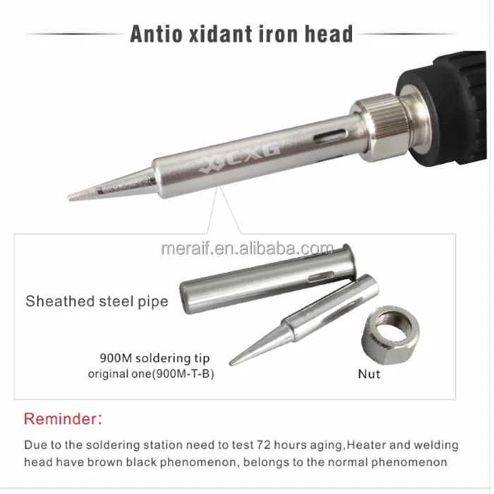 Wholesale CXG E60w/90w/110w LCD Temperature Digital LED Adjustable Electric Soldering Iron with EU USA UK plug