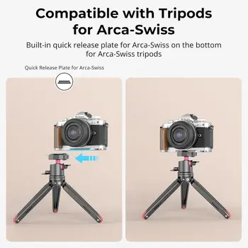 SMALLRIG Z fc Wooden Handgrip, L-Shape Grip Holder for Nikon Z fc Camera, Retro-Style Side Handle(Sliver) - 4803 detail image
