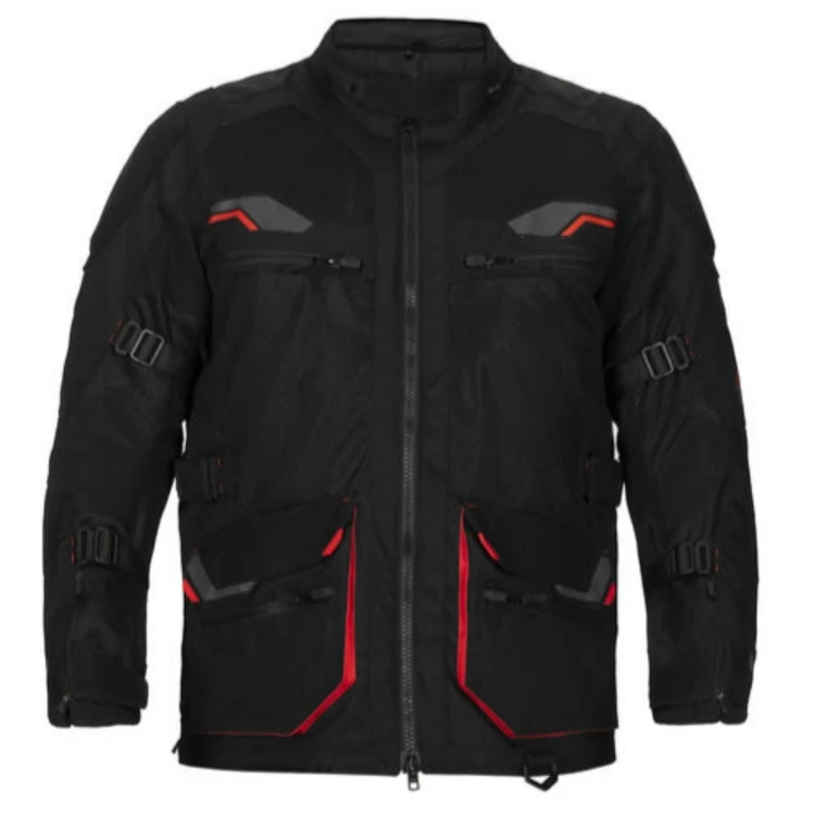 Abrasion-resistant Breathable Black Men's Motorcycle Jacket - Buy ...