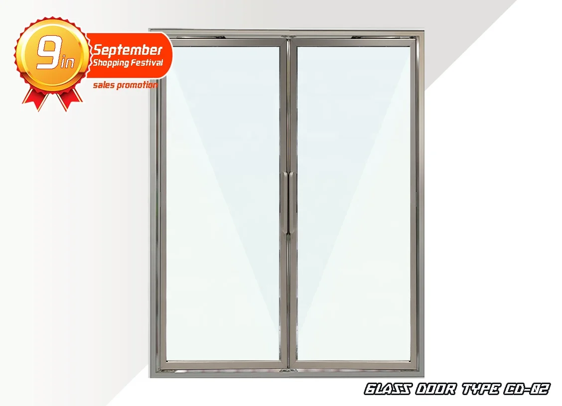Walk-in Cooler/freezer/upright Fridge Refrigerator Glass Doors Equipped Frame and Shelf Per Door for Cold Room
