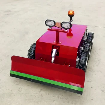 Robotic Mini Automatic Snow Blower Robot Skid Steer Tracked Small Snow Plow Truck