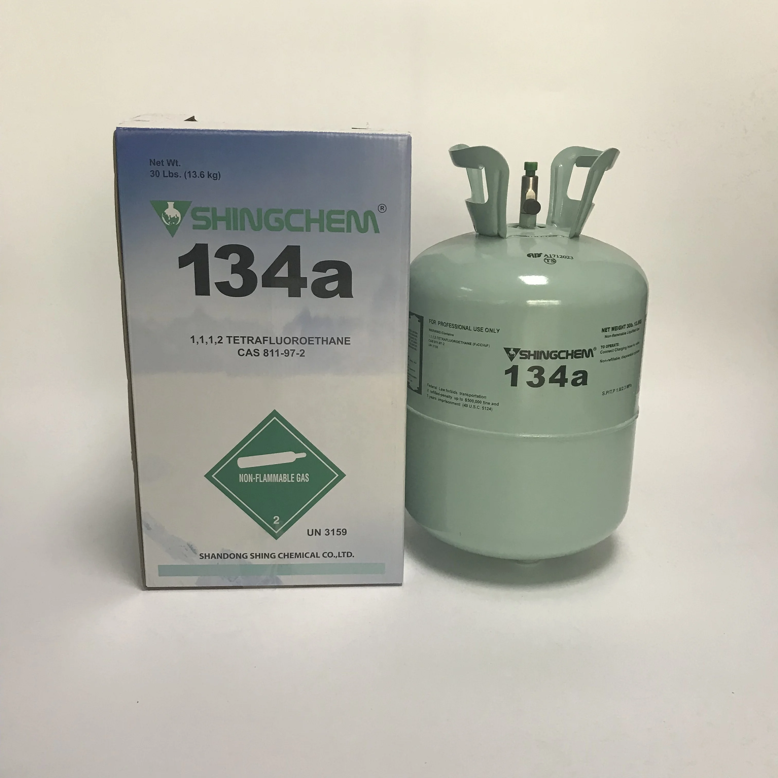 Factory Cheap Price Gas Refrigerant R134a 99.9 Purity 13.6kg Cylinder