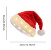Bottom-lit warm-white christmas hat, opp bag, seam-sealing