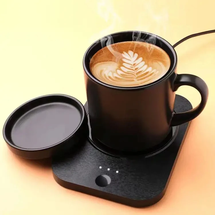 Custom Temperature Control Heating Electric Mug Coffee Heater Cup 55 Degree Ceramic Smart Mug Warmer with Thermostatic Cup Set