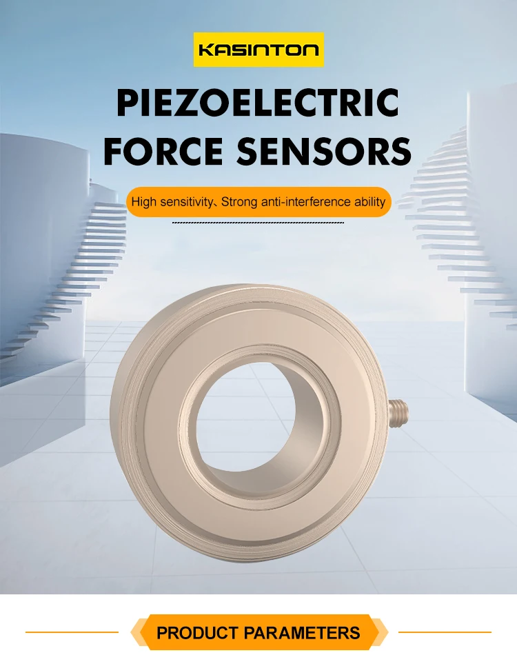 JSDCL100L Fast Response Circular One-Way Measurement Charge PE Signal Piezoelectric Force Sensor factory