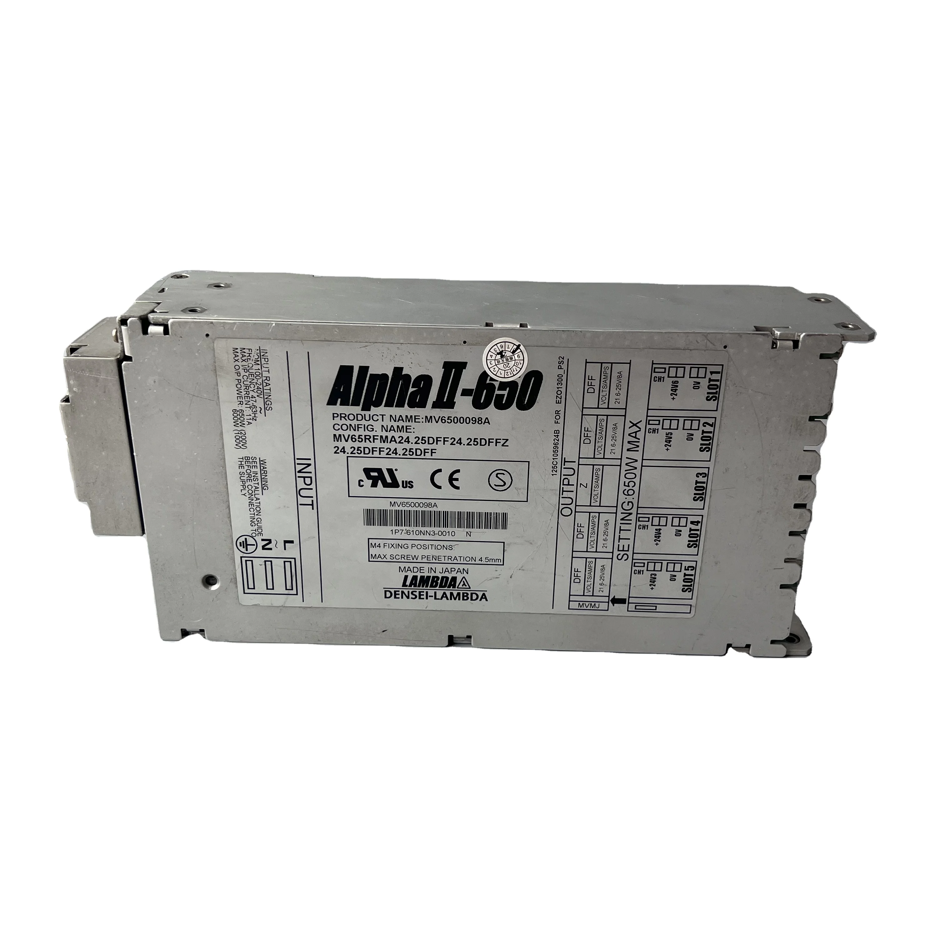 Alpha II 650 PS2 Power Supply for Fuji Frontier Minilabs