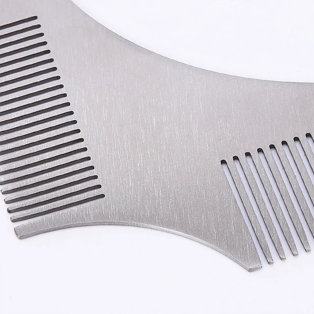 Распродажа Amazon, профессиональная расческа для бороды из нержавеющей стали, расческа для бороды с индивидуальным логотипом, низкая цена, оптовая продажа расчесок для бороды