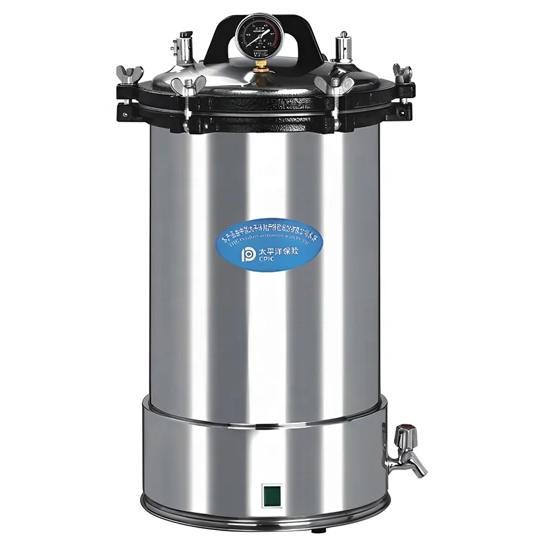 Портативный медицинский лабораторный высокотемпературный паровой стерилизатор 18 л 30 л 24 литра маленький ретортный вертикальный стерилизатор автоклав