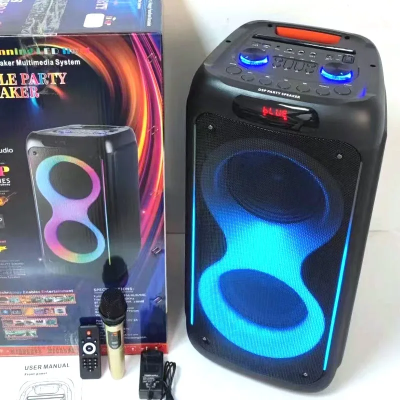 RX-8288 BT Speaker - Dual 8 Inch Horn, Portable & Waterproof