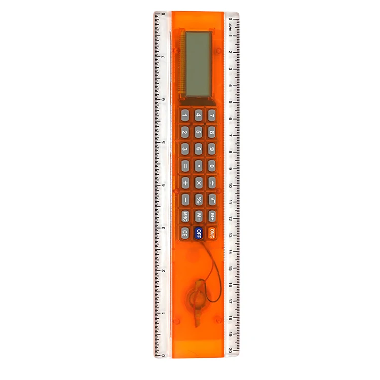 Nice Shape Calculator Ruler with 8 Digit Clear LED Display Sensitive Button Electronic Calculator Desktop
