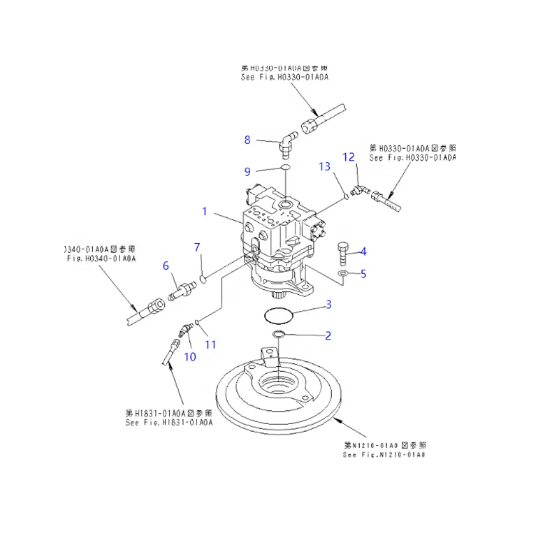 In Stock Excavator Parts 706-7K-01040 PC400-7 Hydraulic