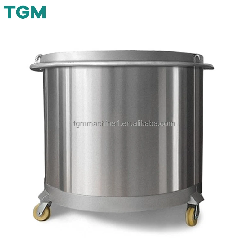 2000L Thickened Storage tank Chemical Liquid Dispersion Mixing Stainless Steel Bucket Moveable Paint Dispersing Vessel