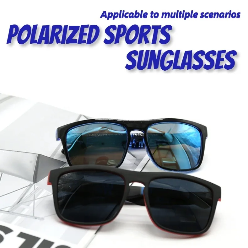 Personality Designer Custom Logo Sports Polarized Sunglasses Square