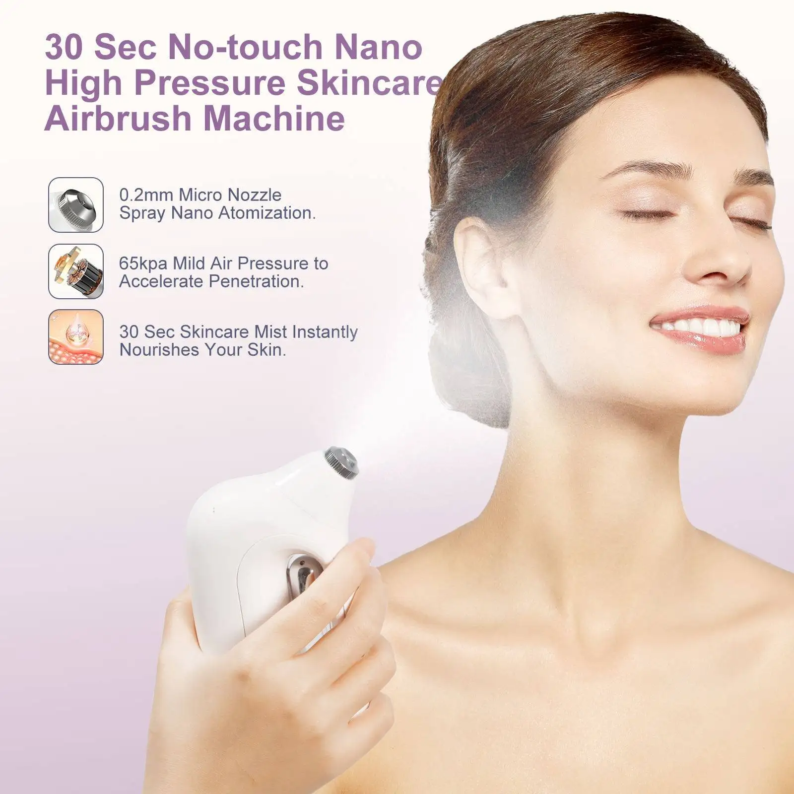 2024 New Style Handheld Nano Facial Spray Hydrating Toner USB Charging Style Hydration Facial Machine Facial Hydratation