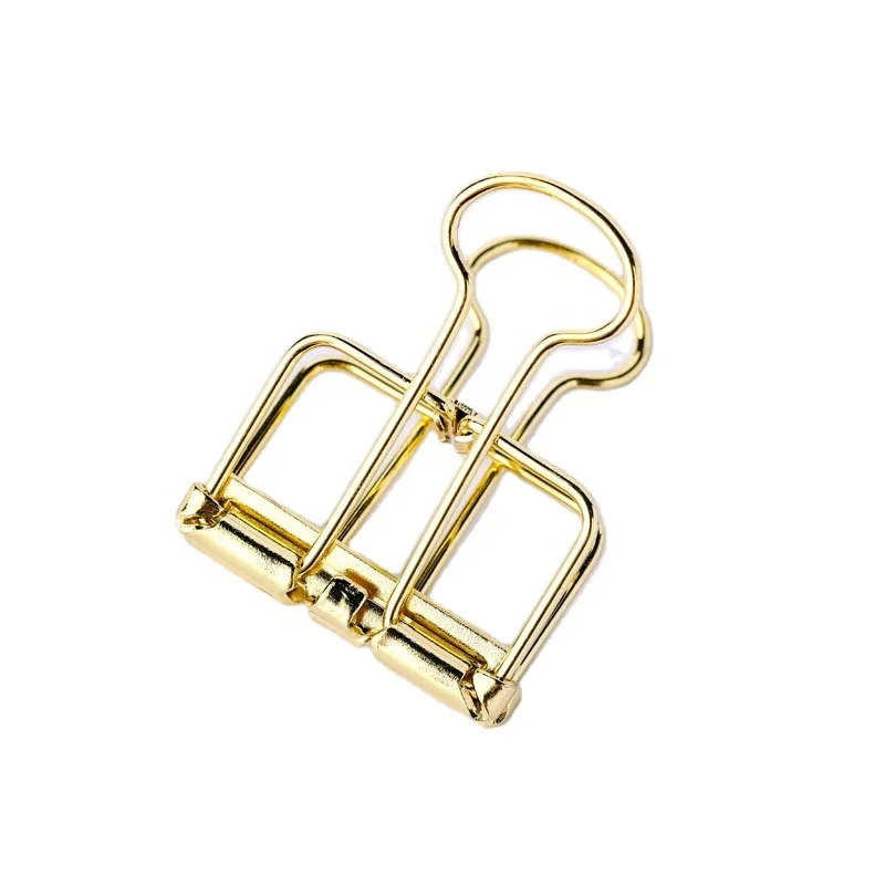 Пустотелая квадратная форма креативные школьные складные металлические серебристые 15 мм скрепки для бумаги