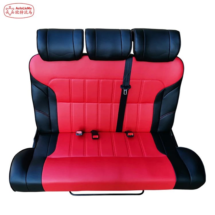 For Jeep Wrangler Rubicon Pu Leather Folding Car Seat Rv Campervan