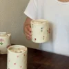 White-colorful tulips 300ml mug