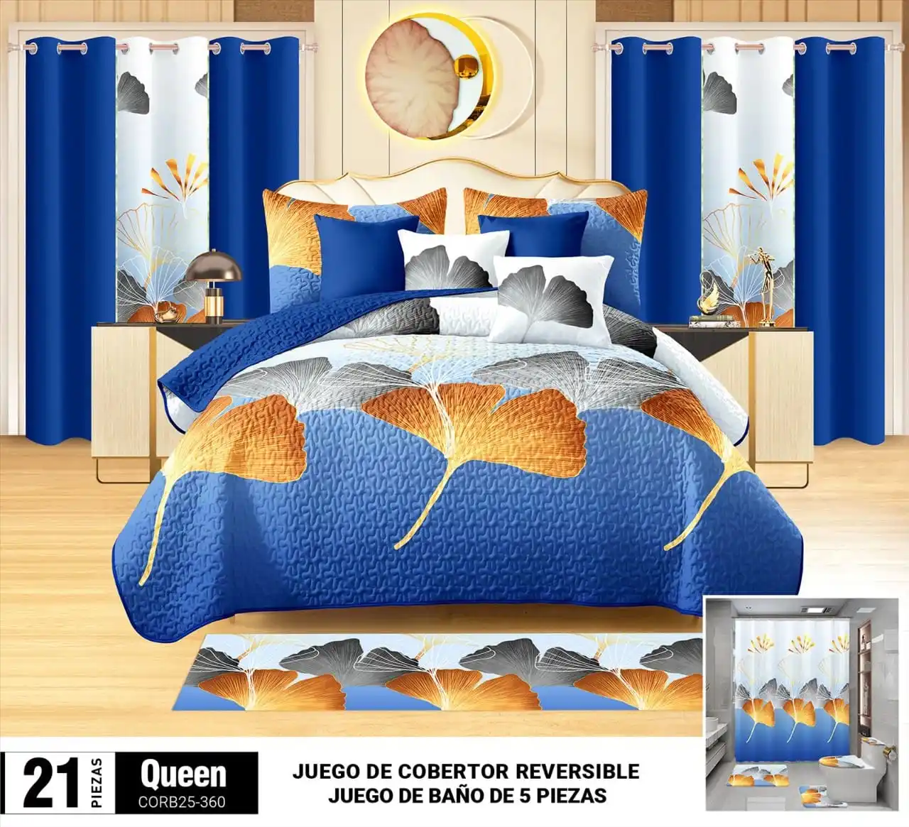 Luxury Customized Wholesale Sheet Set With Curtains 3d Printed