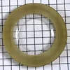 Clear with gold edge plate