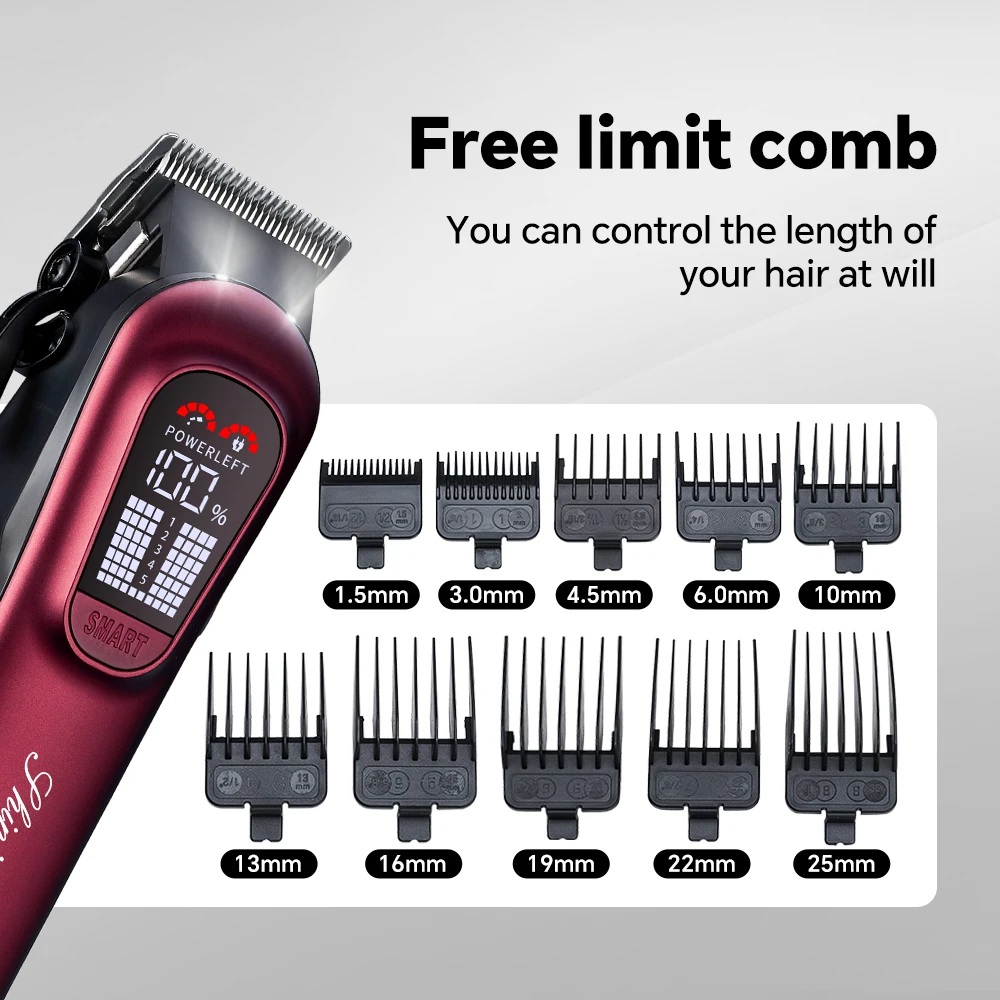 Popular Two-in-One Electric Hair for Clipper for Men Reciprocating Set Stainless Steel Blade for Home Hotel Use English Language details