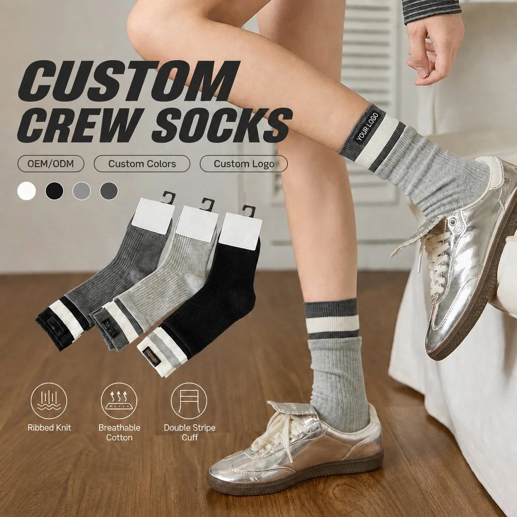 Custom Striped Casual Socks view 2