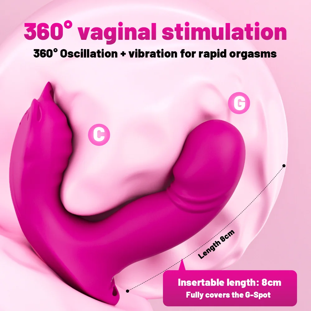 Wearable panty vibrator with integrated attachment points and magnetic charging dock