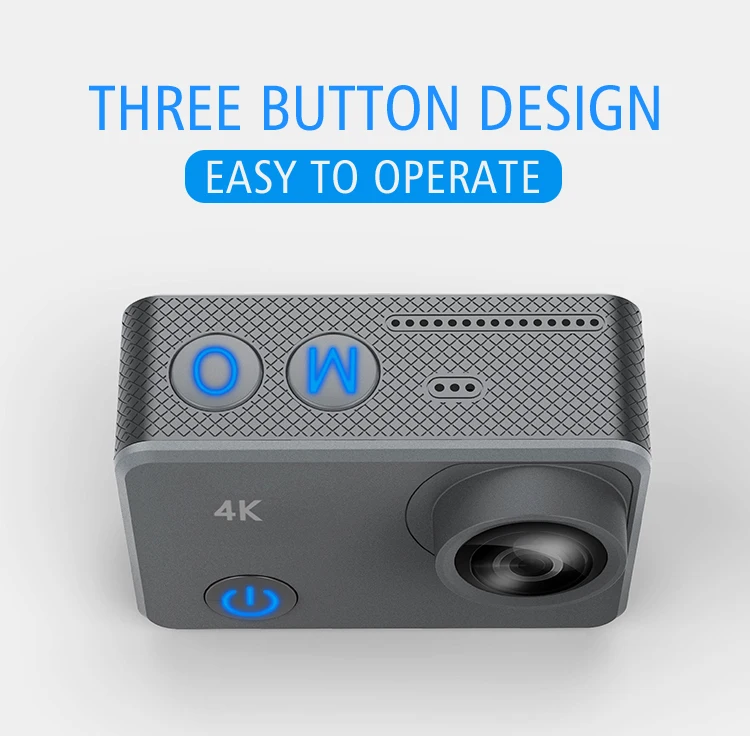 Patent UI design gray waterproof wifi 4k action camera