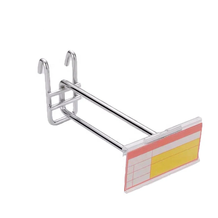 Supermarket Metal Gridwall Display Hook With Price Tag Buy Metal