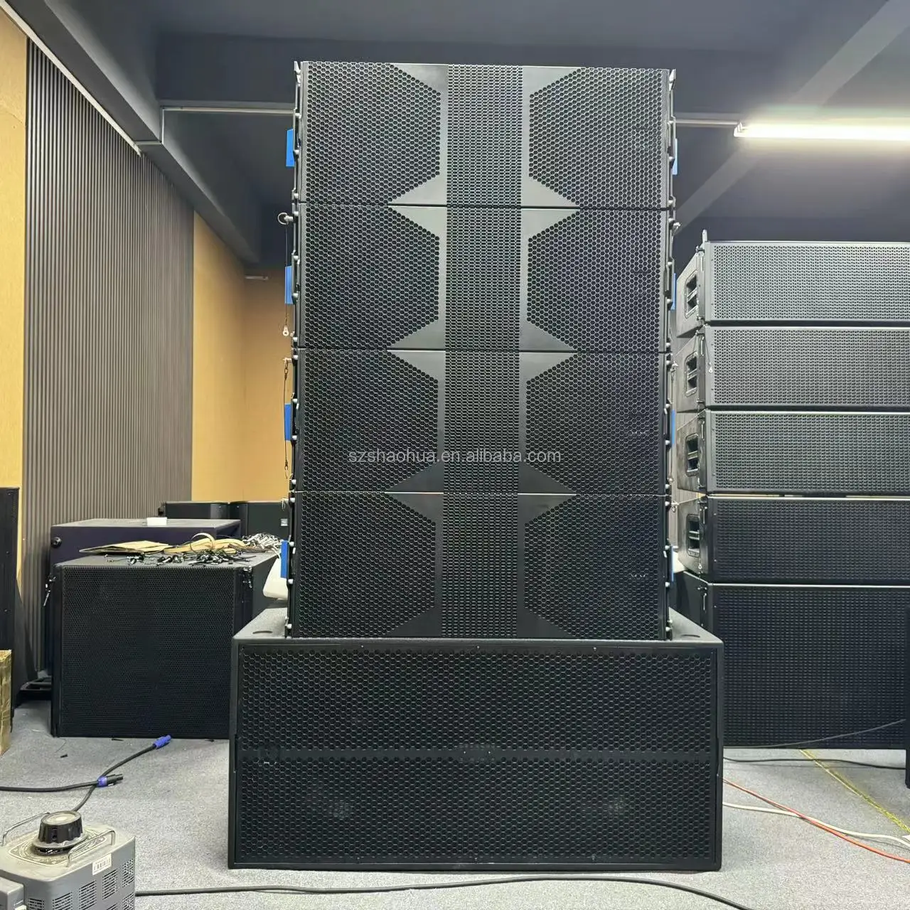 Dual 12 Inch Line Array Speakers - SAWA SA212 Pro Audio