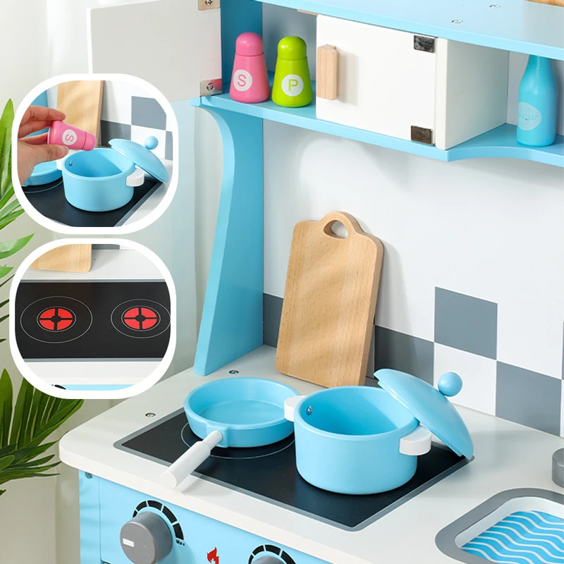 Play Set Toddler Kitchen Wooden Kitchen Sets for Kids Farm Style Kitchen  Best Gift for Girls Boys