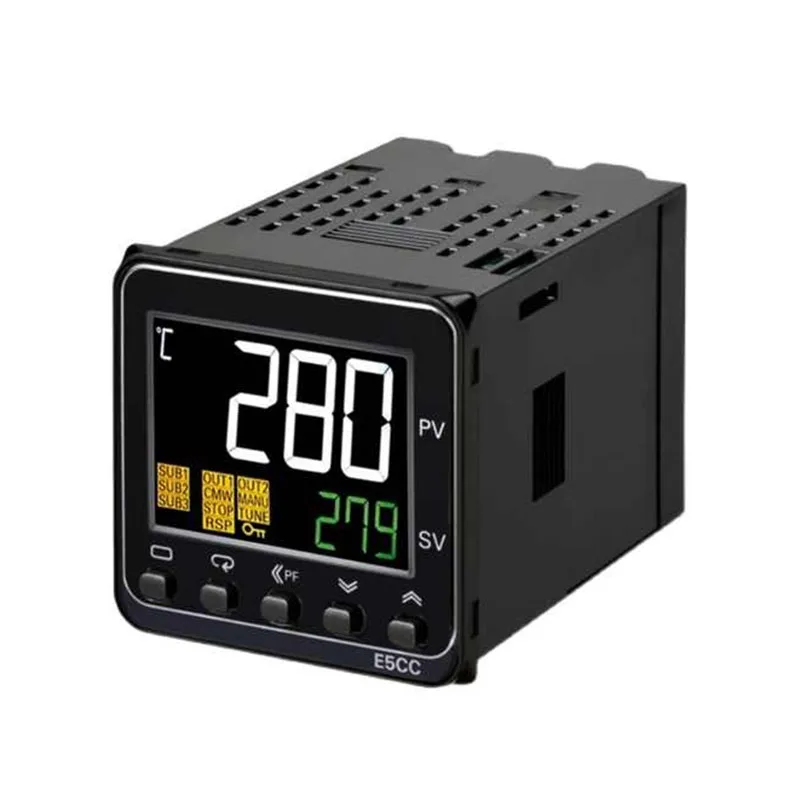new original omron e5ac series digital temperature controller it features high precision temperature adjustment multiple control modes and stable parameter regulation widely used in heating equipment control industrial thermal processing constant tem-1