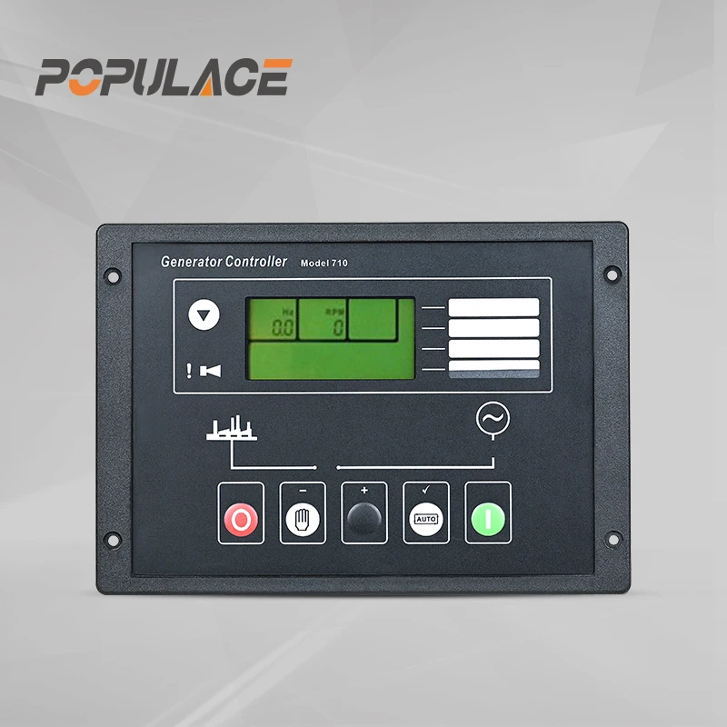 POPULACE Genset Remote Controller  Deep Sea DSE710 Generator Auto Start Control Panel Module LCD Deepsea Controller 710 DSE 710