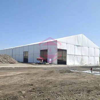 Outdoor Durable 100% Water-proof Aluminum Alloy Frame Warehouse Tent for Industrial Storage Sandwich Panel Wall Outdoor Tents