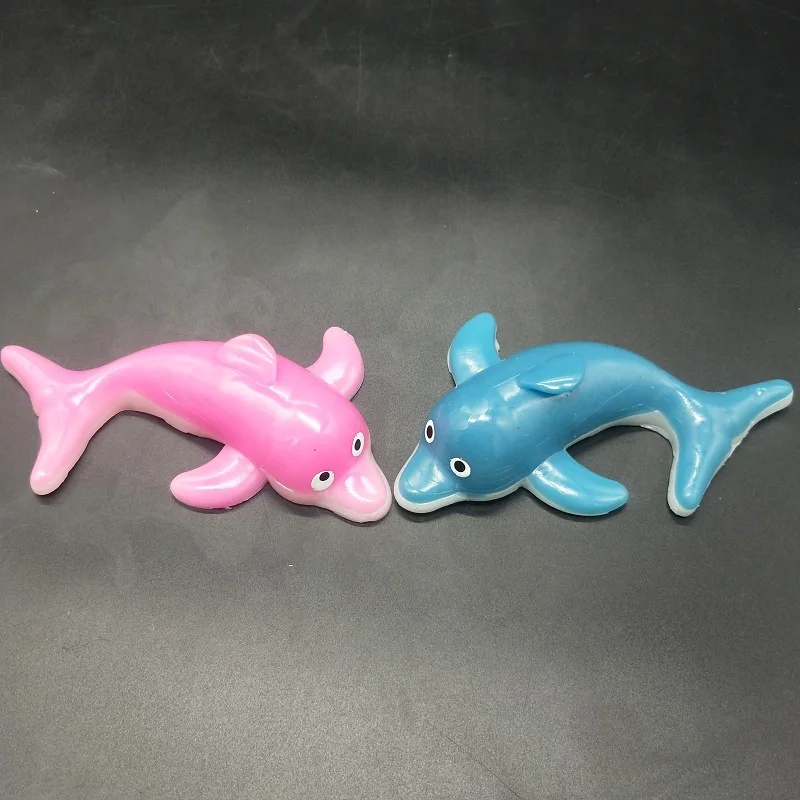 Wholesale Mini Cute Sticky Stretched Dolphin Toy for Kids