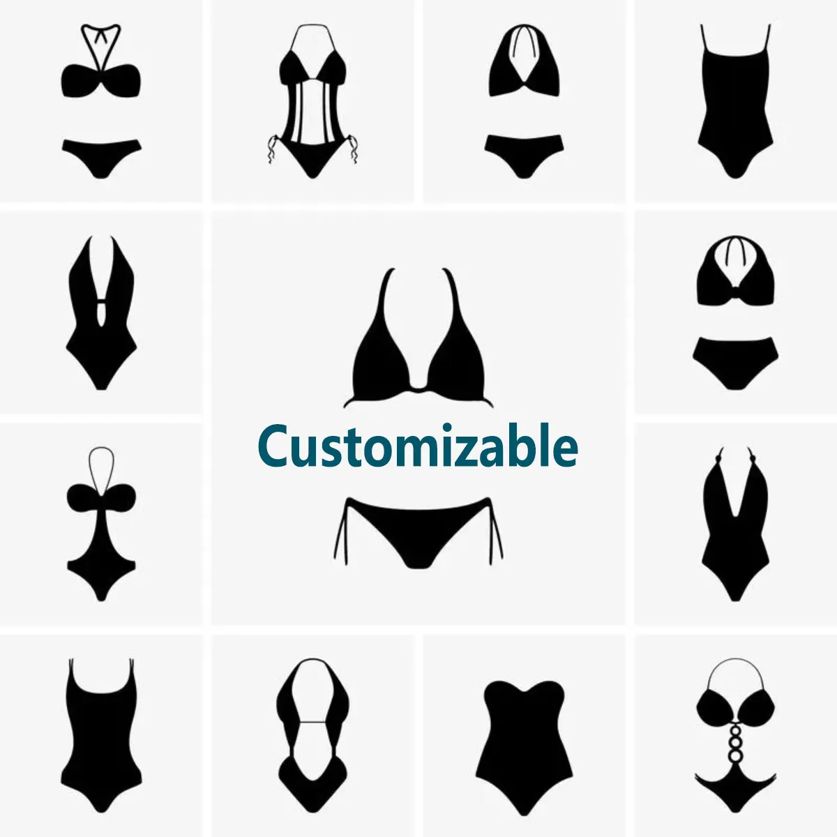 New Design 3D Floral Customised Swim Suit Costume Bathing Suit for Women's Beachwear  Two Pieces Swimsuit Sexy Bikini Set