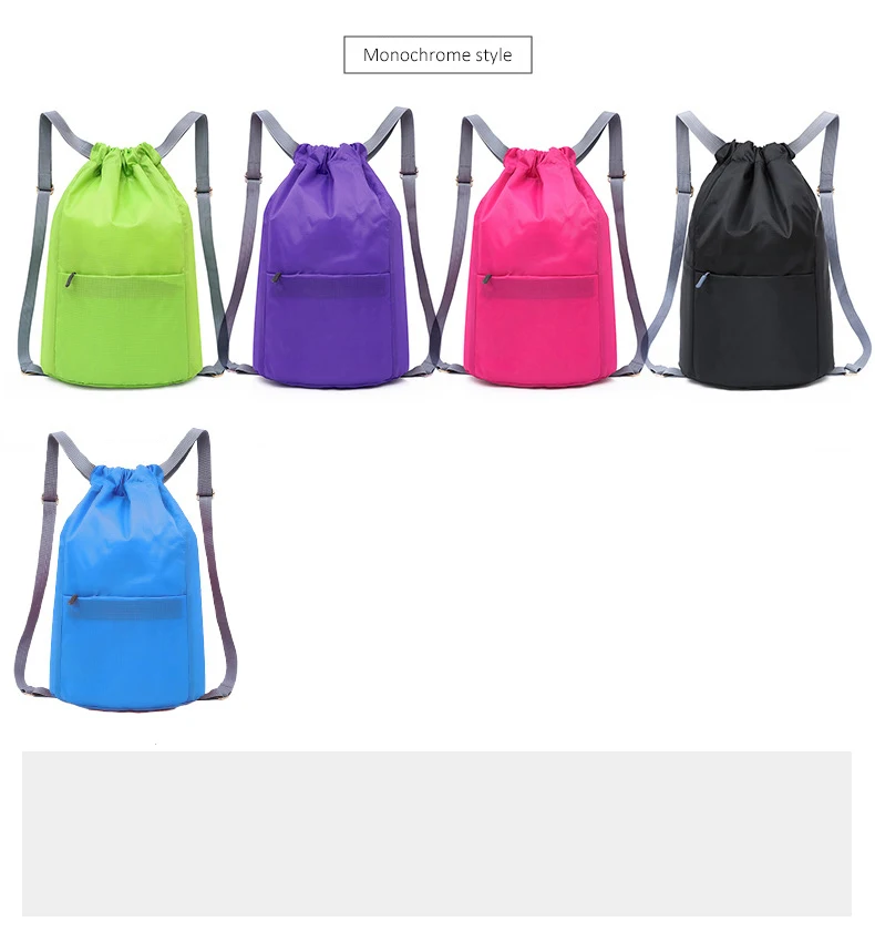 Factory Custom Drawstring Backpack Bag Canvas Oxford Bags Custom Logo