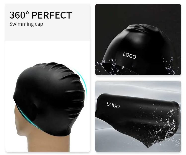 Accept Custom Sizes Various Colors High Quality Waterproof Swimming Cap