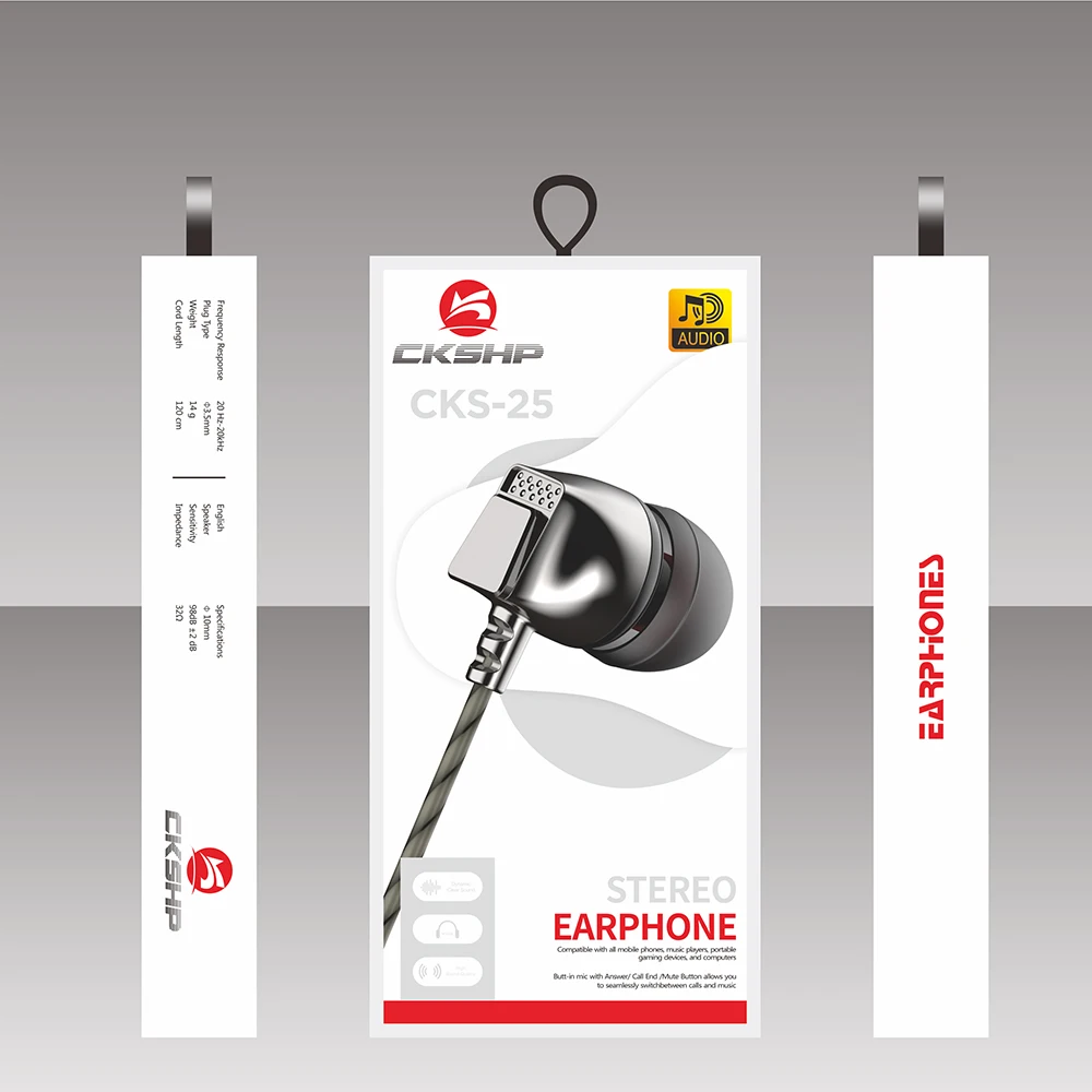 Bass Guitar Ear Monitor Wired Music Active Earbuds Earphones Metallic Gold Finish Hot Selling Factory Wholesale Ckshp Earphone