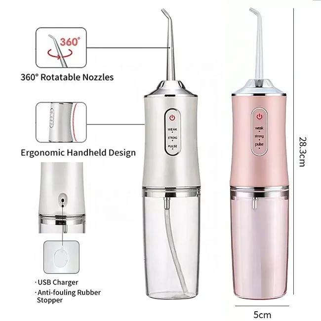 Factory Portable Electric Tooth Cleaner High Capacity Rechargeable Electric Dental Impactor for Oral Care and Teeth Washing