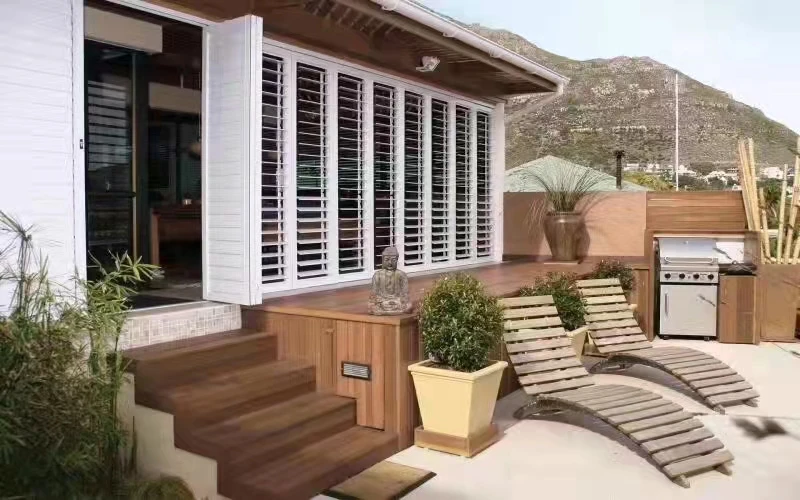 Indoor Wooden Plantation Window Shutter Horizontal Modern UV Protection Plantation Shutters Direct From China Pvc Shutters