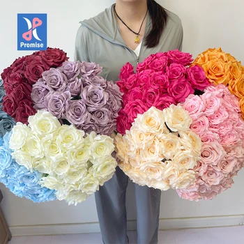 Promise Factory Direct Sale Artificial Loose Flower Wholesales Single Stem Flowers For Bouquet Decoration