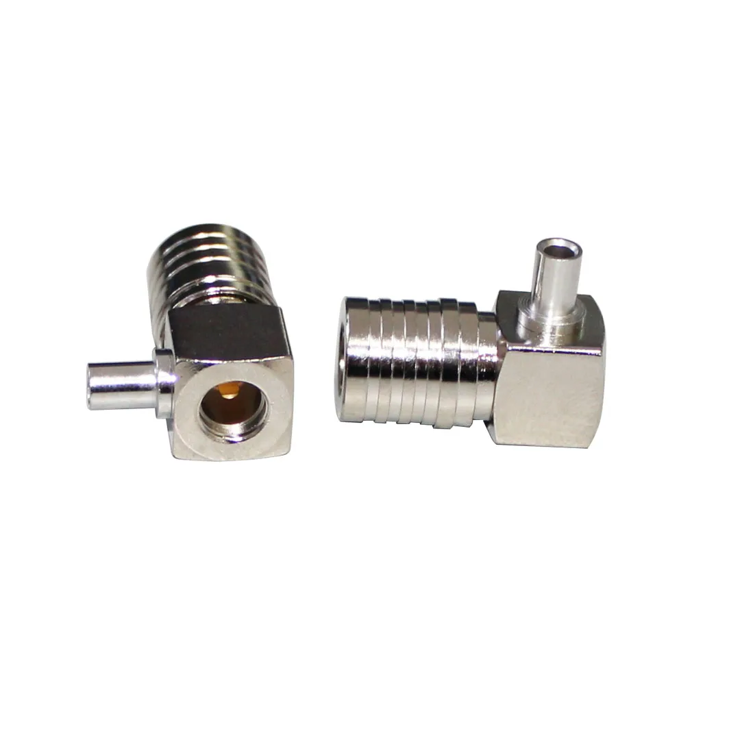 Hot Style QMA-JWB2 Coaxial Connectors 50 Ohm Right Angle QMA Male Connector for RG405 Cable and Wire